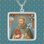 St. Dominic de Guzman (BK 011) Zilver Vergulden Ketting<br><div class="desc">Gebruik de "Transfer this Design" -optie rechts van deze beschrijving om creëer-bijpassende armbanden, bedels, reverspennen, manchetknopen, stropdassen staven en premium metalen sleutelhangers te maken! Afbeelding Credit (BK 011): Antiek afbeelding van St. Dominic de Guzman uit een laat-19e-eeuwse chromolithografische devotionele print met vergulde accenten (Dominicaanse Serie, nr. 1), oorspronkelijk uitgegeven door...</div>