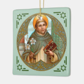 St. Dominic de Guzman (BK 07) Keramisch Ornament (Links)