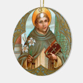 St. Dominic de Guzman (BK 07) Keramisch Ornament (Links)