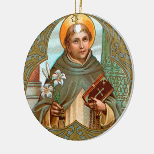 St. Dominic de Guzman (BK 07) Keramisch Ornament (Links)