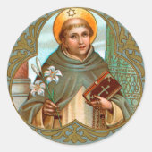 St. Dominic de Guzman (BK 07) Ronde Sticker (Voorkant)