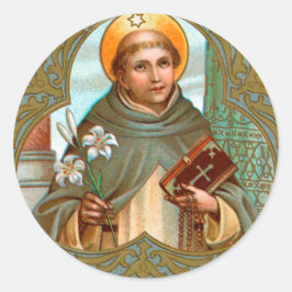 St. Dominic de Guzman (BK 07) Ronde Sticker