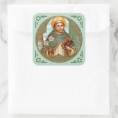 St. Dominic de Guzman (BK 07) Vierkante Sticker (Tas)