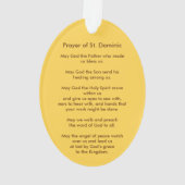 St. Dominic de Guzman (PM02) Acryl Ornament (achterkant)
