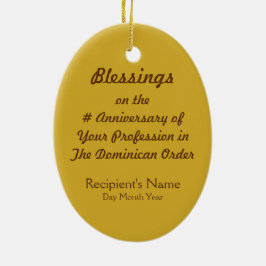 St. Dominic de Guzman (PM 02) Keramisch Ornament