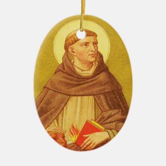 St. Dominic de Guzman (PM 02) Keramisch Ornament (Voorkant)