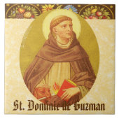 St. Dominic de Guzman (PM 02) Tegeltje (Voorkant)