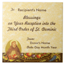St. Dominic de Guzman (PM 02) Tegeltje