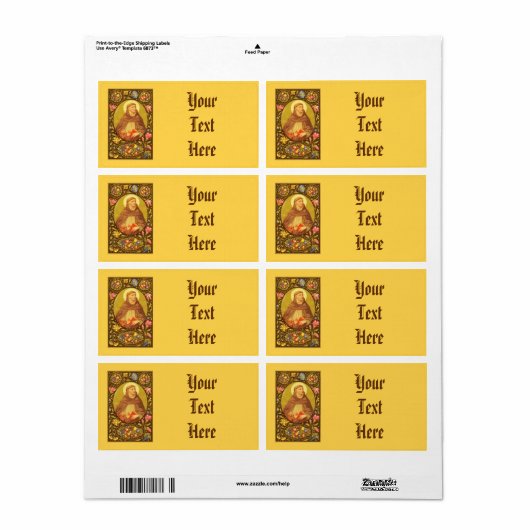 St. Dominic de Guzman (PM 02) Wide NBMP Label 3c (Full Sheet)