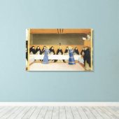 St. Dominic en zijn bedrijven Fed door Angels Canvas Afdruk (Insitu (Houten vloer))