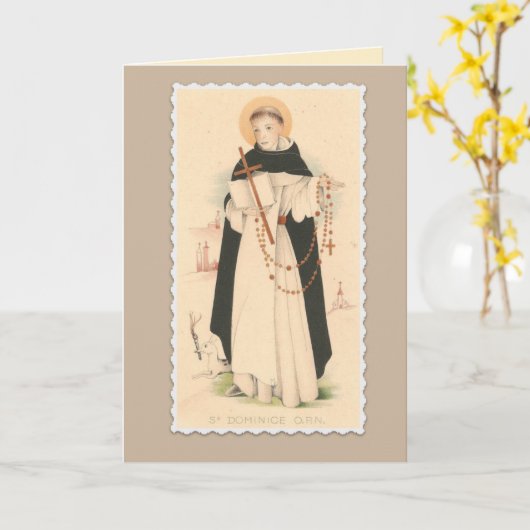 St. Dominic met de Rozentuin Kaart (Gele Bloem)