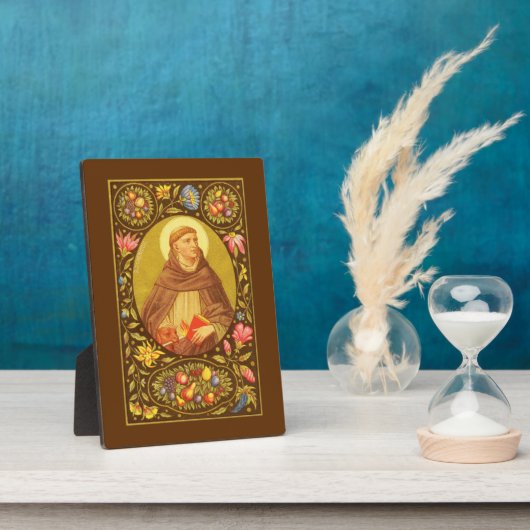 St. Dominic (PM 02) 5"x 7" Plaque 1 met Easel Fotoplaat (Zijkant)