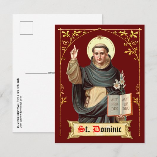 St. Dominic Preaching (BEN 002) Briefkaart (Voorkant / Achterkant)