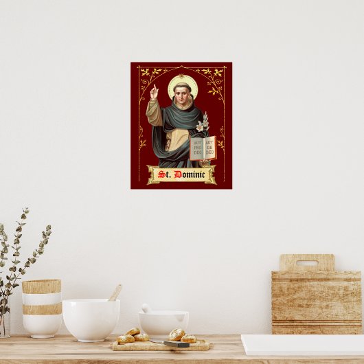 St. Dominic Preaching (BEN 002) Poster (Keuken)