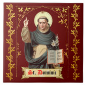St. Dominic Preaching (BEN 002) Tegeltje (Voorkant)