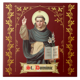 St. Dominic Preaching (BEN 002) Tegeltje