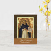 St. Dominic Savio Pray For Us Kaart (Gele Bloem)