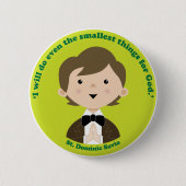 St. Dominic Savio Ronde Button 5,7 Cm (Voorkant)