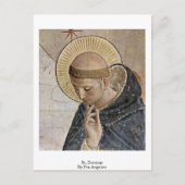 St. Dominic van Fra Angelico Briefkaart (Voorkant)