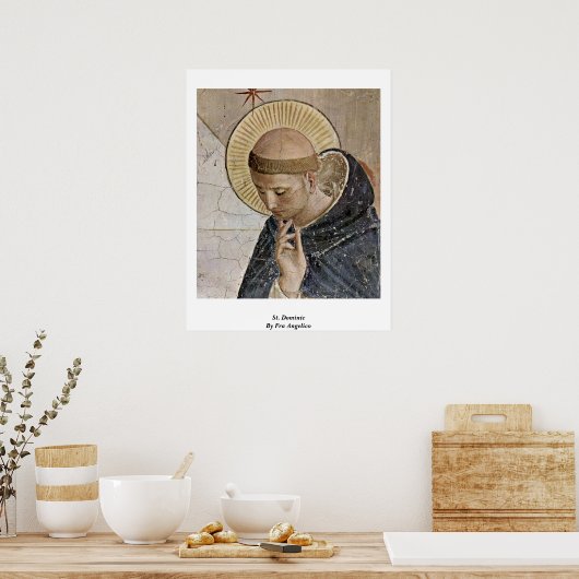St. Dominic van Fra Angelico Poster (Keuken)