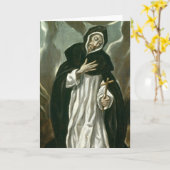 St.Dominic van Guzman Kaart (Gele Bloem)