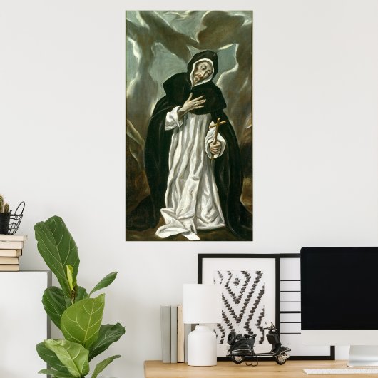 St.Dominic van Guzman Poster (Thuiskantoor)