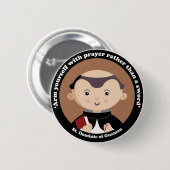 St. Dominic van Guzman Ronde Button 5,7 Cm (Voorkant /achterkant)