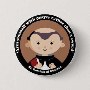 St. Dominic van Guzman Ronde Button 5,7 Cm