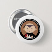 St. Dominic van Guzman Ronde Button 5,7 Cm (Voorkant /achterkant)