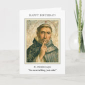 St. Dominic Verjaardag Zegen Religieuzen Kaart (Voorkant)