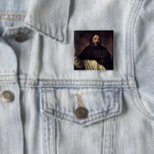 St. Dominic Vierkante Button 5,1 Cm (In situ)