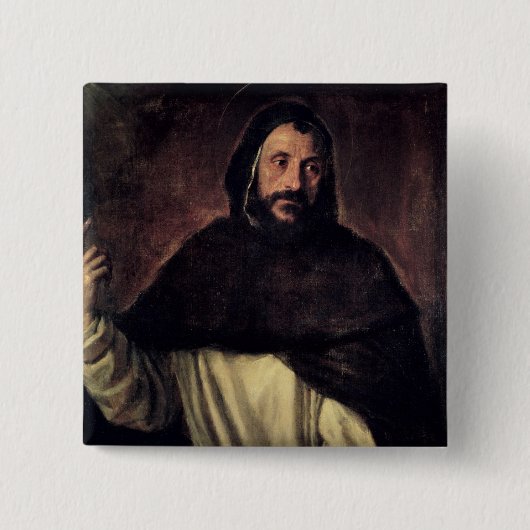 St. Dominic Vierkante Button 5,1 Cm (Voorkant)