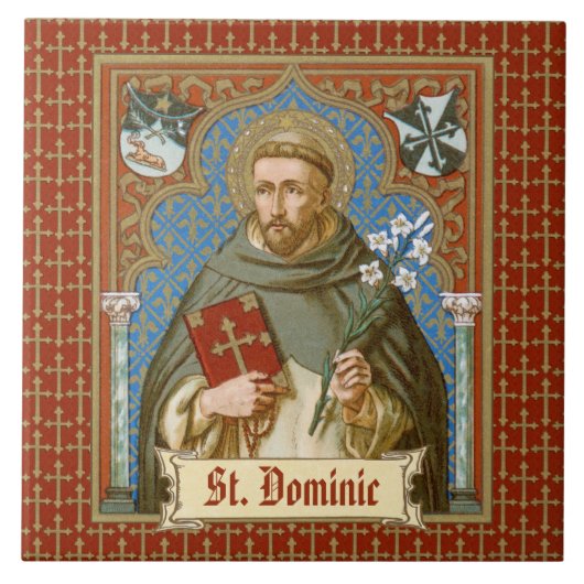 St. Dominicus de Guzman (BK 011) Tegeltje (Voorkant)