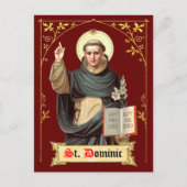 St. Dominicus predikend (BEN 002) Briefkaart (Voorkant)