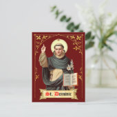St. Dominicus predikend (BEN 002) Briefkaart (Staand voorkant)