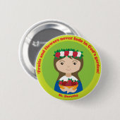 St. Dorothy Ronde Button 5,7 Cm (Voorkant /achterkant)