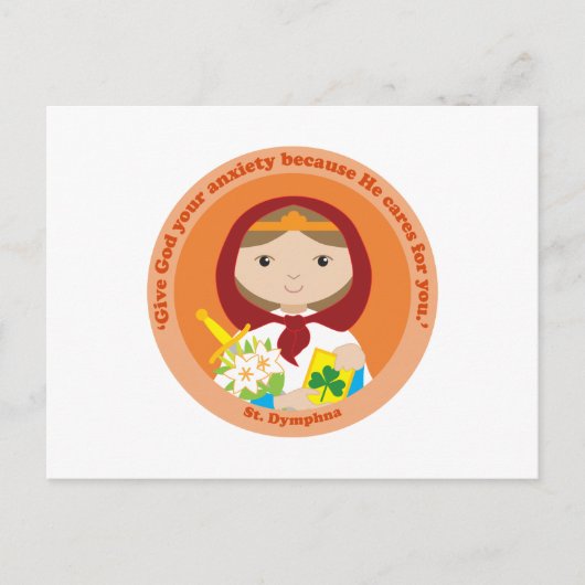 St. Dymphna Briefkaart (Voorkant)
