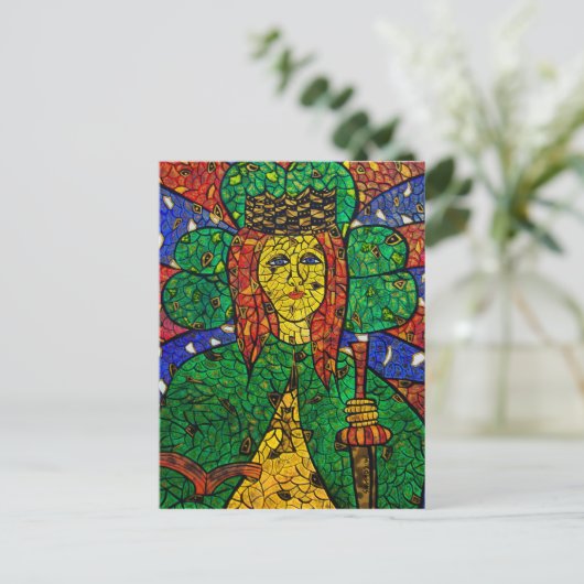 St. Dymphna Briefkaart (Staand voorkant)