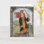 St Dymphna from the Retablo created by KK Hannegan Kaart (Gele Bloem)