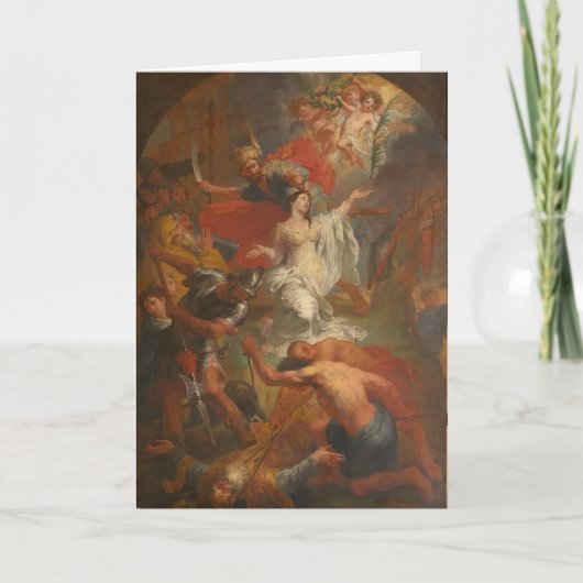 St. Dymphna Katholiek Gebed Alzheimer Angst Kaart (Voorkant)