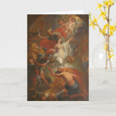 St. Dymphna Katholiek Gebed Alzheimer Angst Kaart (Gele Bloem)