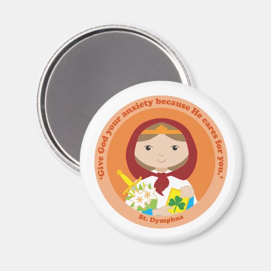 St. Dymphna Magneet (Voorkant / Achterkant)