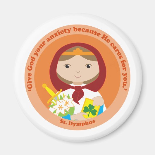 St. Dymphna Magneet (Voorkant)