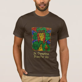 St. Dymphna Patron of Anxiety Mannen T-Shirt