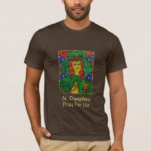 St. Dymphna Patron of Anxiety Mannen T-Shirt