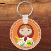 St. Dymphna Sleutelhanger (Voorkant)