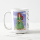 St. Dymphna Waterverf Prayer Tea Koffiemok (Links)