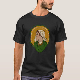 St Dymphna Zuiverheid Lelie Patroonheilige Geestel T-shirt