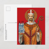 St. Eleutherius of Tournai (Detail; DG 01) Postcar Briefkaart (Voorkant / Achterkant)