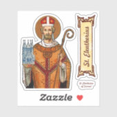 St. Eleutherius of Tournai (Detail; DG 01) Sticker (Vel)